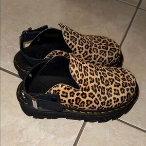 Dr. Martens Leopard Print Flats (Worn once)